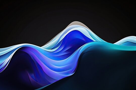 Windows 11 abstract waves background