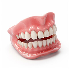 Obraz premium 3D Photo of Denture, white background
