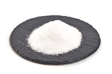 Heap of salt, isolated on white background.