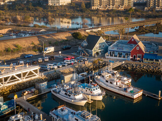 Oceanside, California Harbor By Drone