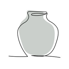 collections of vases and amphorae. Ceramic vase, ancient Greek illustration for a pot. Vector linear illustration. line art. color.
