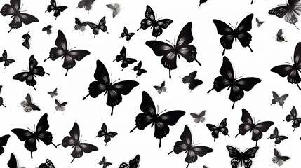 background a lot of butterflies. - obrazy, fototapety, plakaty