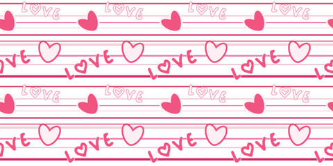 Galore embracing hearts Seamless Pattern Symbolizing Enduring Love Perfect Various Creative Projects Heartfelt Affection Eternal Connection Wrapping paper Textile Fabric typography 14 february Pastel