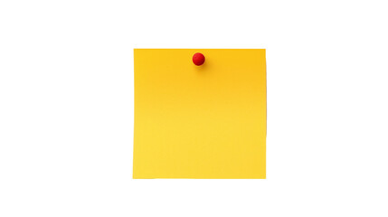 yellow notepads isolated on transparent background