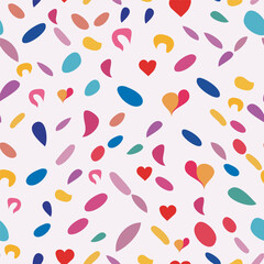 Shaped seamless pattern colorful. Creative aabstract style. Trendy texture