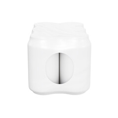 Shrink Wrap of 6 Aluminium Cans image isolated on a white background