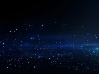 Abstract sci-fi blue background, concept of digital future., AI