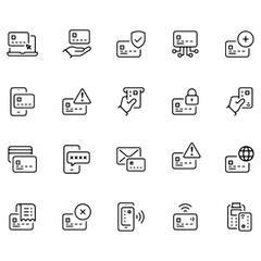 Credit Card icons vector design