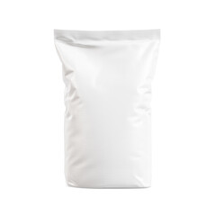 a blank Polypropylene Bag with Powder isolated on a white background