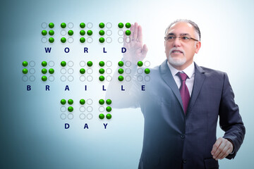 Concept of world braille day