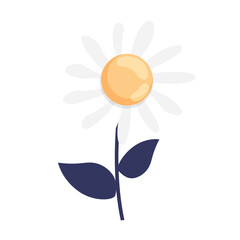 Isolated colored sunflower sketch icon Vector