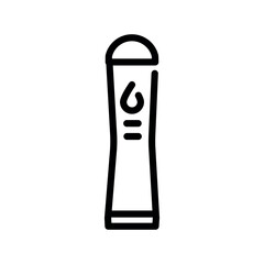Intimate lubricant color line icon. Pictogram for web page