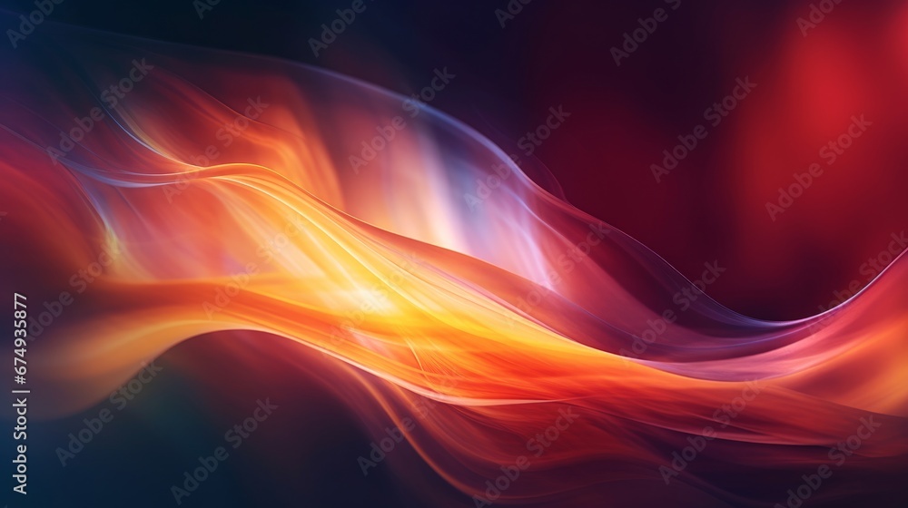 Fototapete a blurred abstract image of a flame creating a blur ai generated illustration