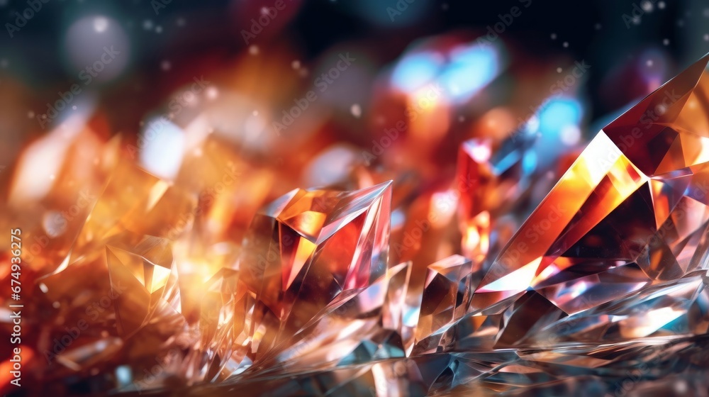 Aufkleber a blurred abstract image of a crystal creating ai generated illustration