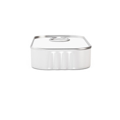 a blank Sardine Can image isolated on a white background