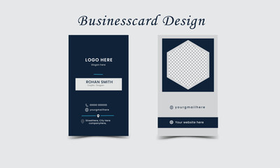 Clean, Modern and Vector creative  business card template 
