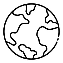 Earth world globe icon