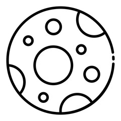 Fototapeta premium Full Moon Phase icon