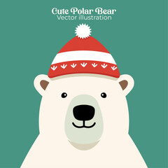 Polar Bear Vector Art: Cute and Christmas-Themed