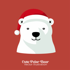 Christmas Vector Art: The Adorable Polar Bear