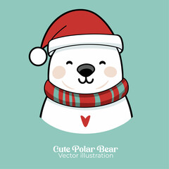 Vector Art for Christmas: The Adorable Polar Bear
