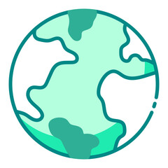 Earth world globe icon