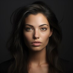 Naklejka premium portrait of a woman, Beauty And Skin Care Portrait Of Woman