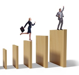 Domino effect and competition concept
