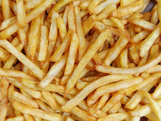 tas de frites, en gros plan