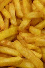 tas de frites, en gros plan