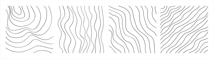 Handwritten Lines and strokes in different styles. Perfect for lettering and texture.