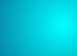 Turquoise radial gradient background. Abstract blue light blurred background. For Web and Mobile Apps, business infographic and social media, modern decoration, art illustration template design.