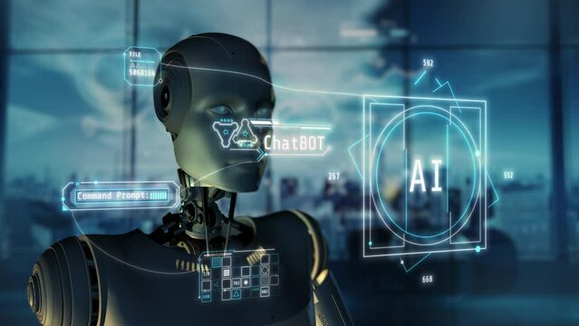 Artificial intelligence operates in virtual digital space.