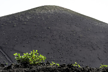 Mountain planet in Spain and Iceland volcan