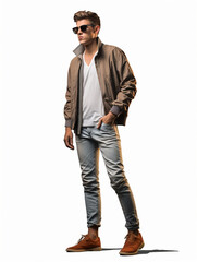 cutout of a 18-year model doing poses
