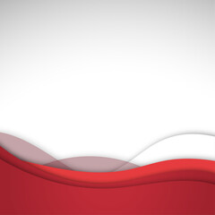 abstract curve red frame background vector