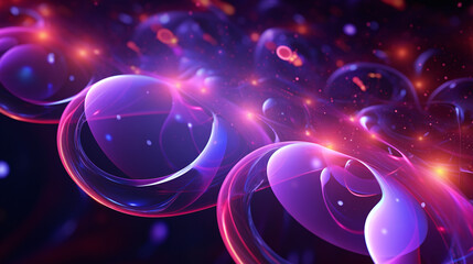 Abstract shining colorful bubbles background.