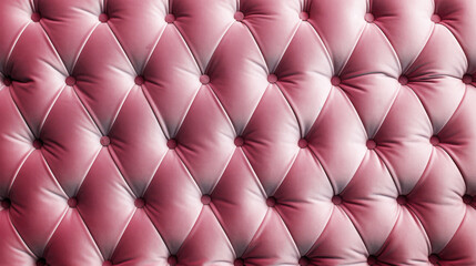 Upholstered velours velvet furniture pastel pink with rhombus style and button textured pattern background