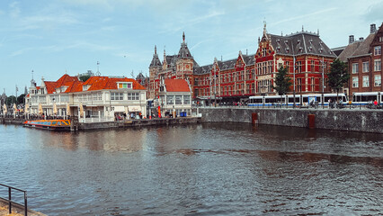 Fototapeta premium amsterdam central station