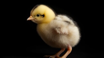 Fototapeta premium Chicks are coming out of the egg after hatching beautiful image Ai generated art