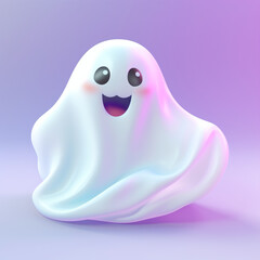 Smiling and happy ghost, Generate AI