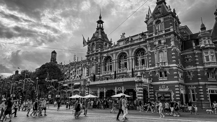 Obraz premium amsterdam central station