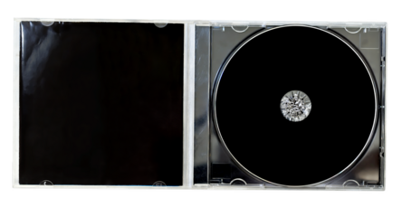 Opened CD jewel case 