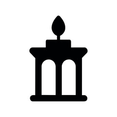 muslim lamp icon design