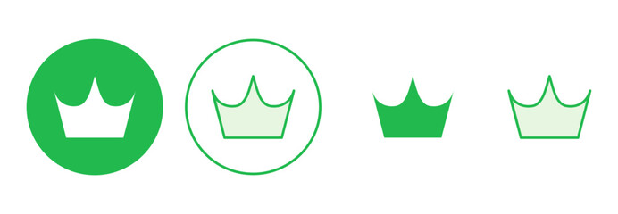 Fototapeta premium Crown icon set. crown vector icon