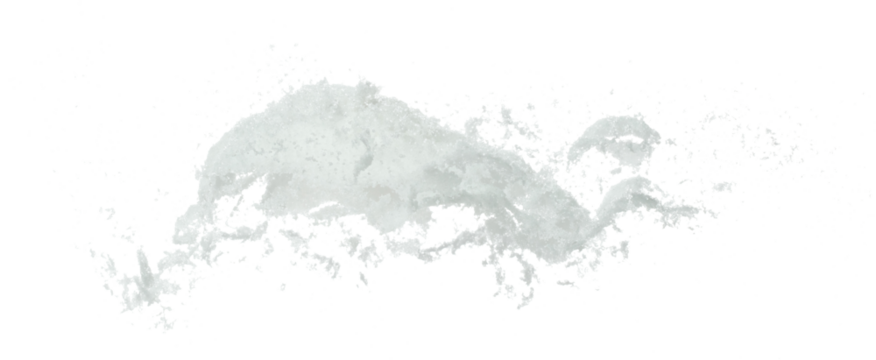 Salt mix flying explosion, great big white salts flower explode abstract cloud fly. Salt rock splash in air, seasoning element design. White background isolated high speed freeze motion