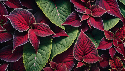 Coleus  leaf pattern Background
