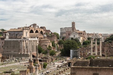 Fototapeta na wymiar Classic view of the city of Rome, Italy