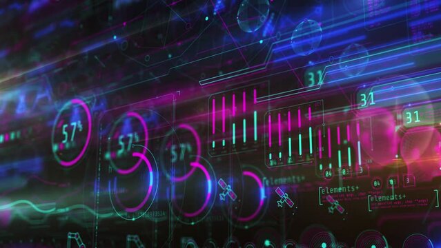 Movement of a data array in 3D.