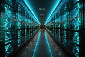A virtual private network (VPN) tunnel providing secure data transmission. Generative Ai.